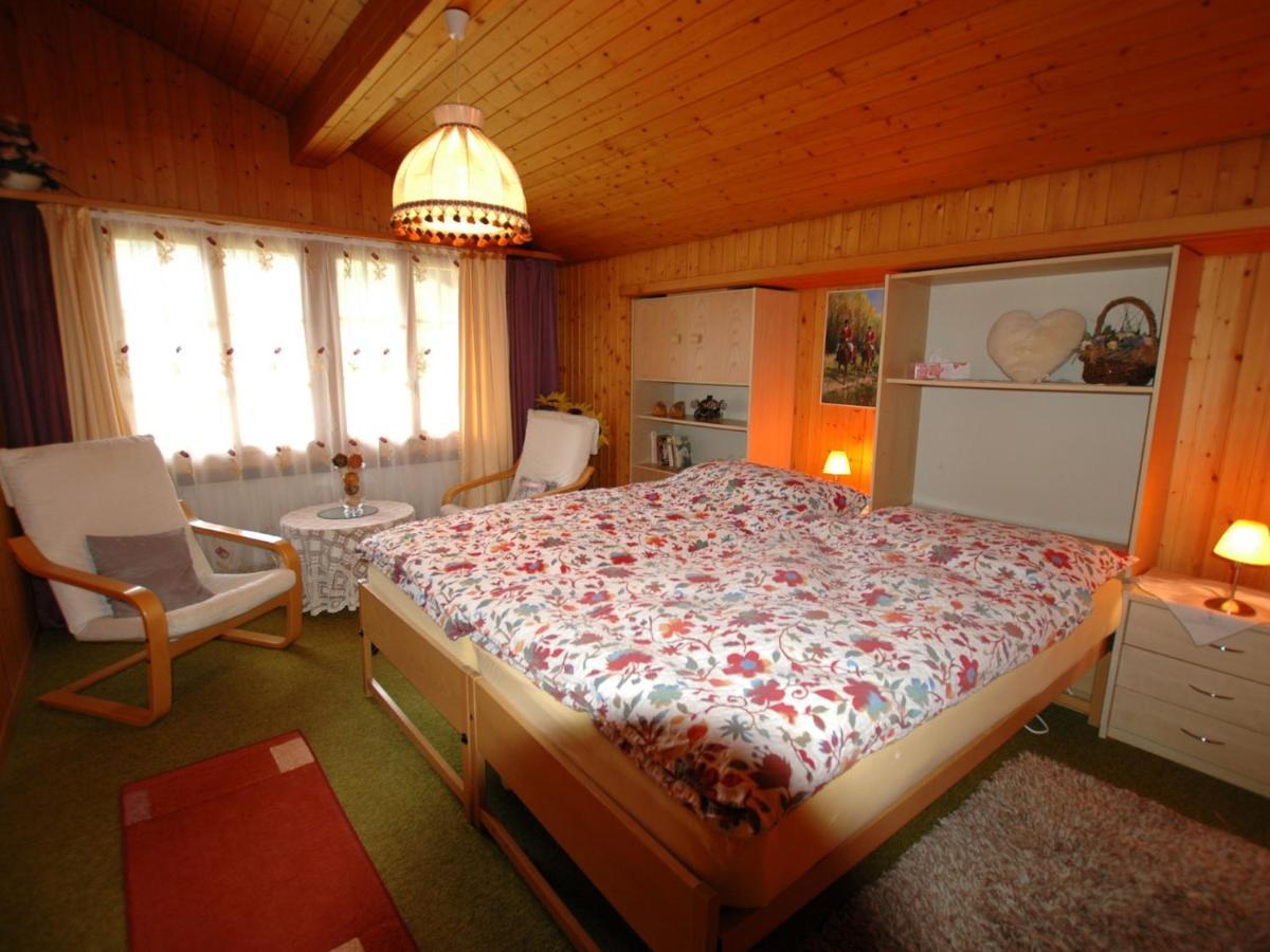 Pristine Home In A Charming Village Large Grassy Sunbathing Area View Of The M Nch And Jungfrau Wilderswil Exterior foto